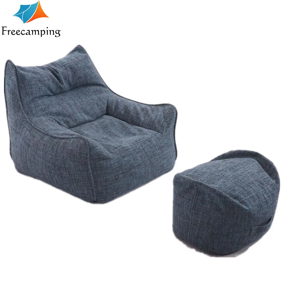 Living room mall furniture Lazy Sofa  Waterproof Lazy Lounger Puff Sofa, Armchair Bean Bag chair cover puff