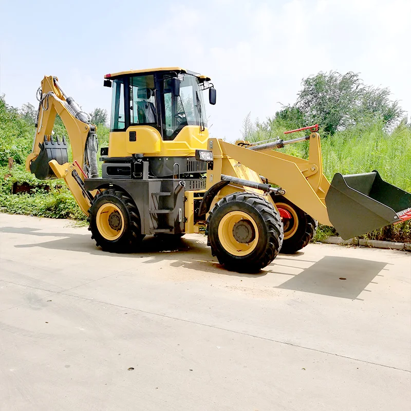 New Design Cheapest Earth-Moving Machinery Cheap New Used Small Mini Towable Backhoe Loader Excavator
