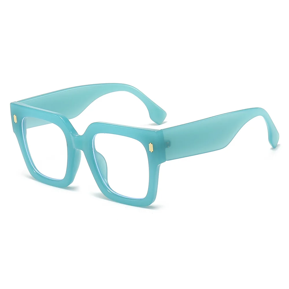 High End Computer Anti blue Light Glasses Ins Square Fashion Reading Glasses Unisex