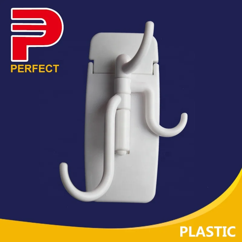 Plastic adhesive wall hanger hook holding 3kg