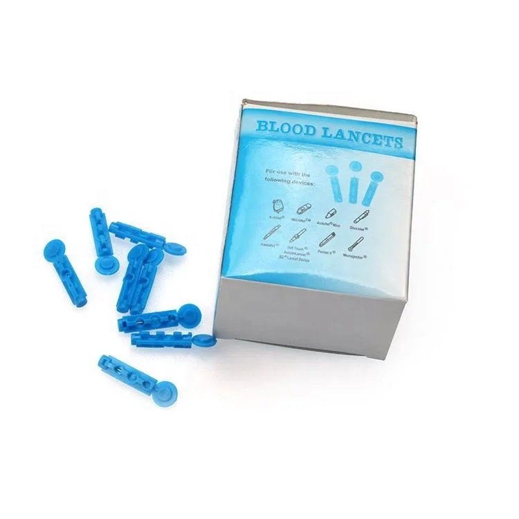 CE ISO approved yiwu medical factory price plastic disposable blood lancet