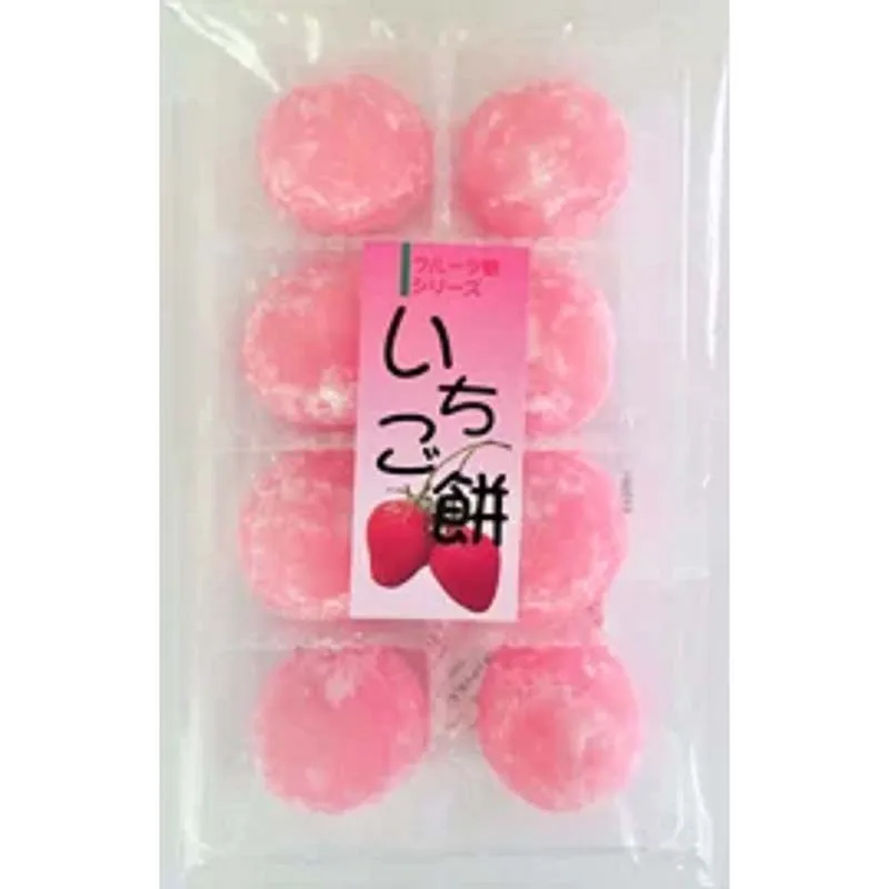 Food mochi packaging composed of rice cakes and red bean paste