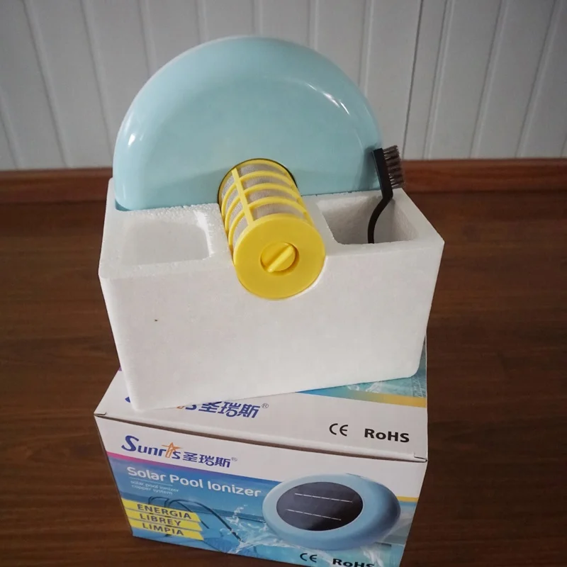 Hot Sale fashion design Portable Solar Energy Saving Swimming Pool Water Cleaner Ionizador  solares
