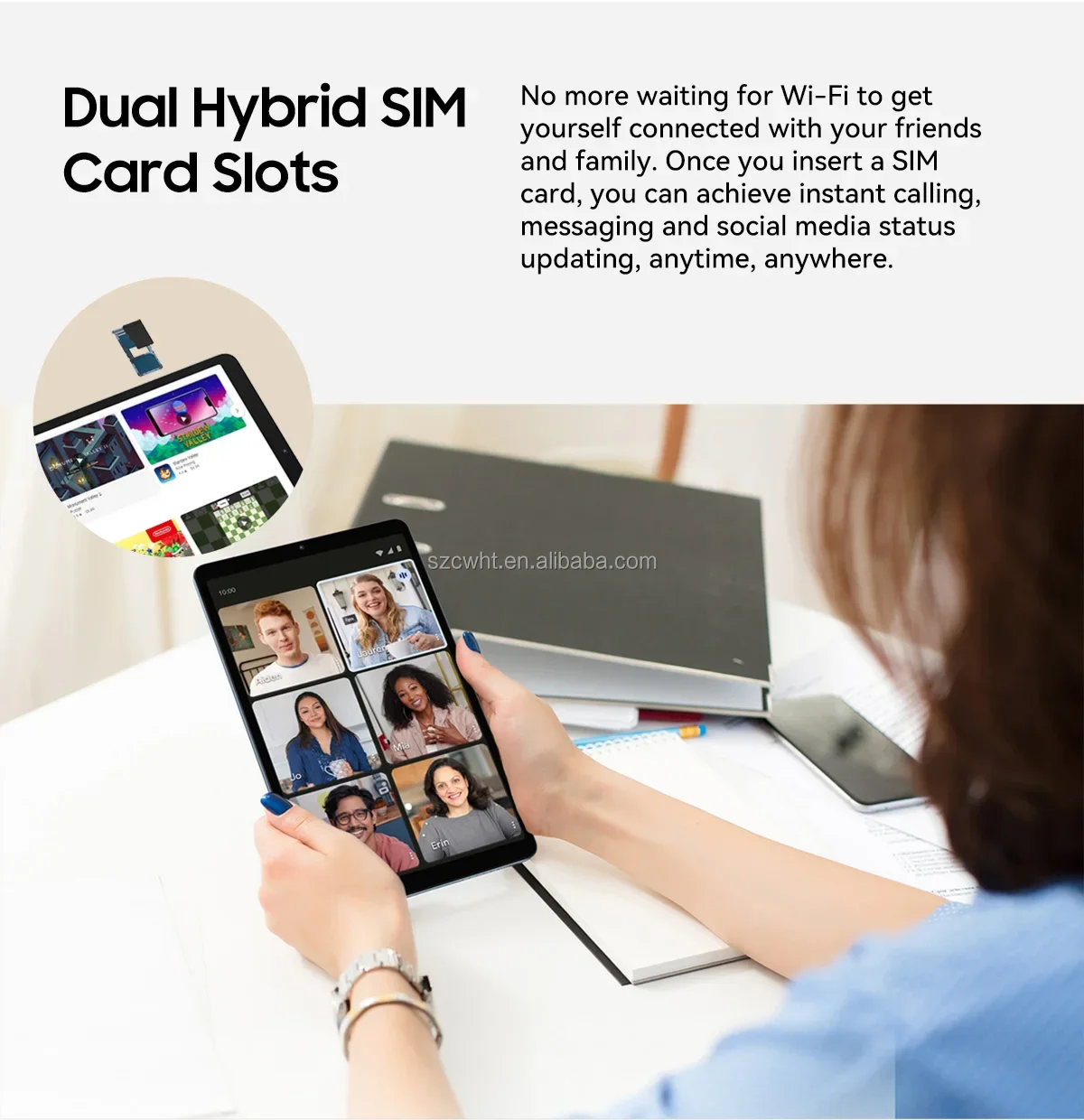8.68 inch tablet t616 Octa 6GB 128GB memory android tablet Incell high brightness screen tablet sim card for business gaming