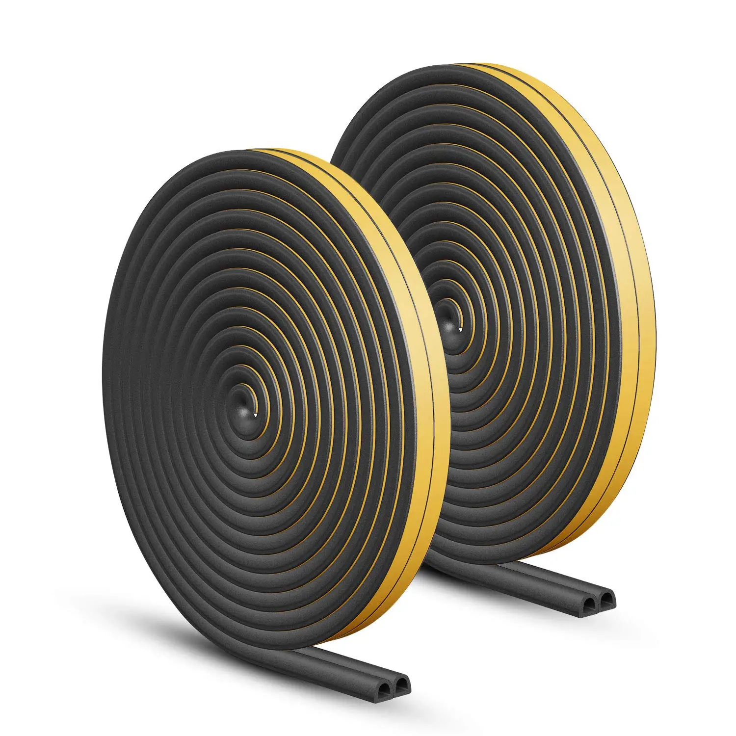 Epdm Sponge Foam E/P/D Shape Self-Adhesive Rubber Seal Strip For Door And Window