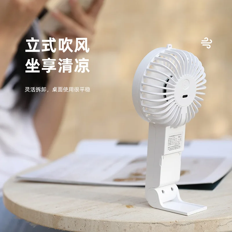 New Product Free Spare Parts Custom Portable Fan Logo Plastic Yellow Mini Fan Portable Usb Mini Drying Fan