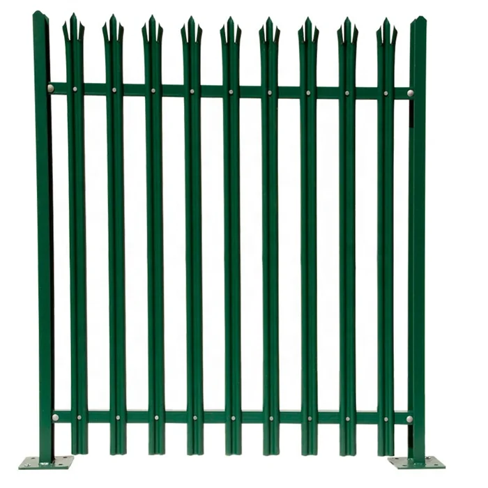 6ft  wrought iron fence spear points steel grills fence design rigid steel fence for properties