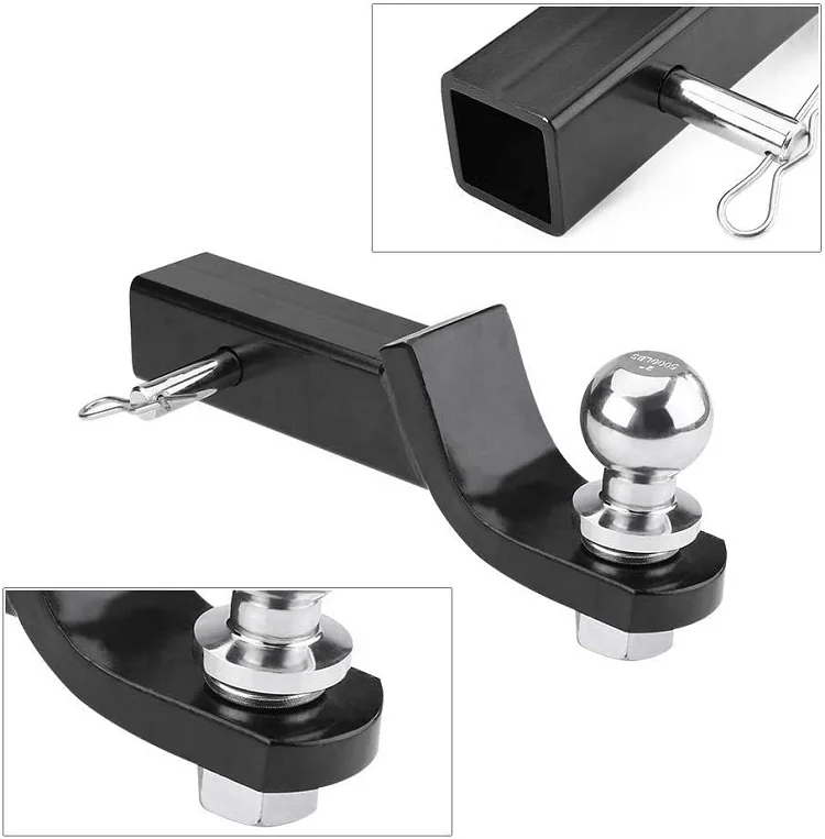 Forged Trailer Hitch Ball Mount with Fitting 2-Inch Receiver