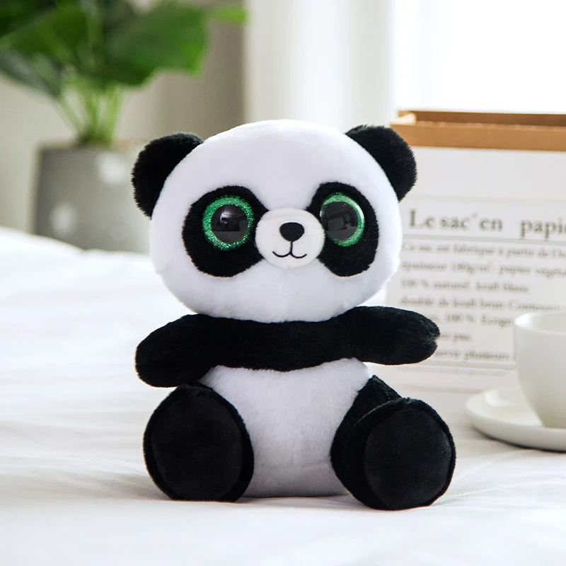 Custom Big Eyes Squirrel Panda Plush Toy OEM Cute Soft Stuffed Animal Claw Crane Machine Toys for Kids