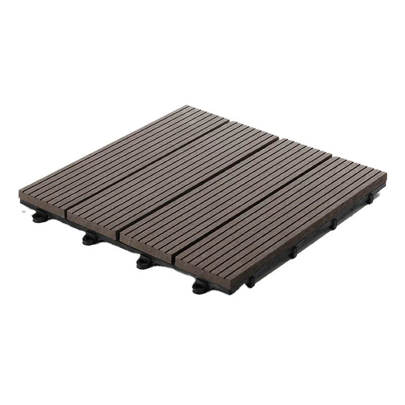 High quality DIY interlocking wood plastic composite wpc floor tile