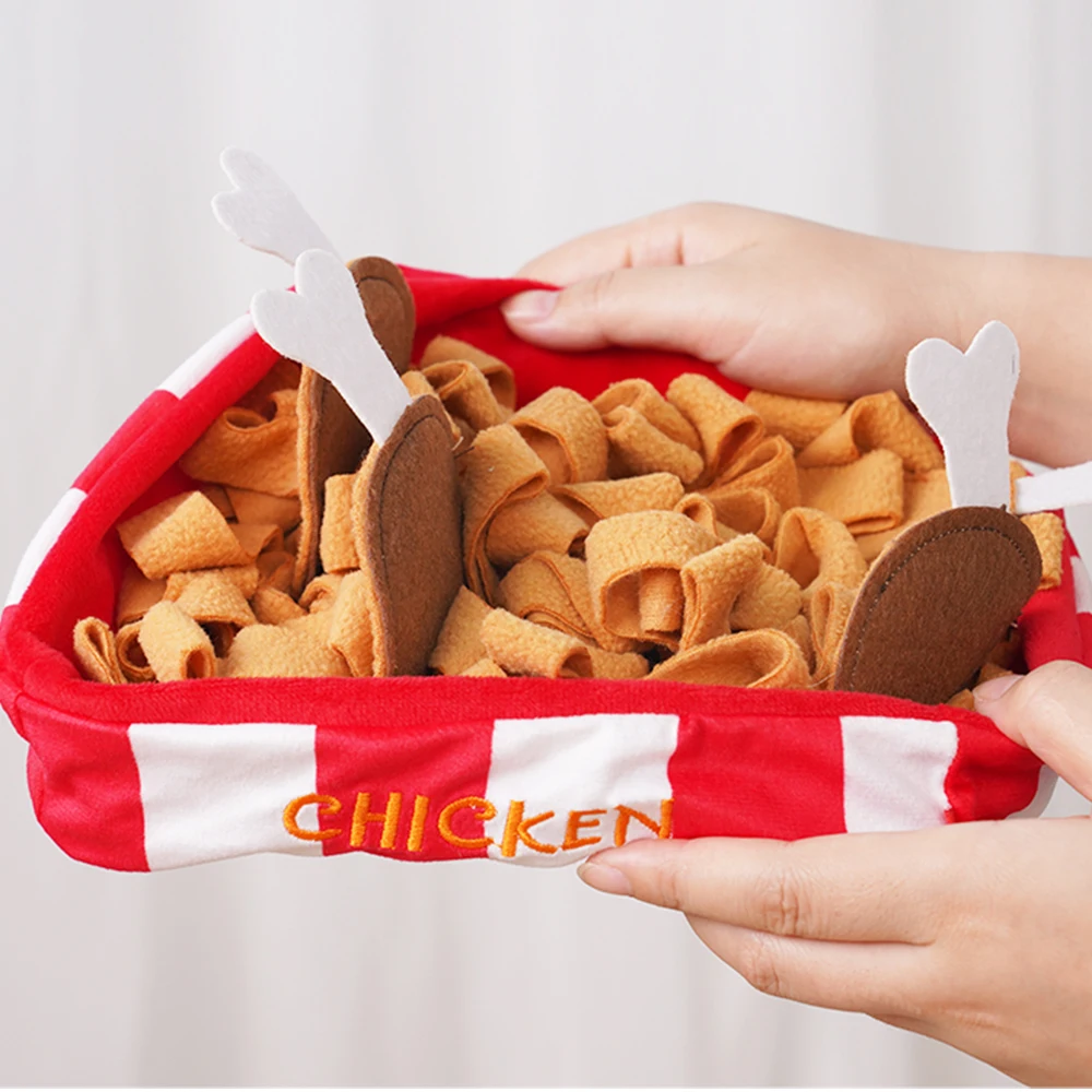 Manufacturer Wholesale Custom Logo Food Feeder Dog Snuffle Plush Toy