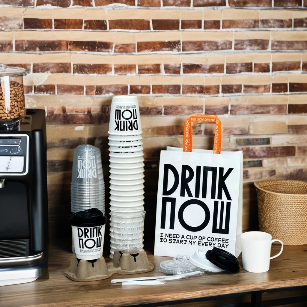 AT PACK Coffee Shop Supplies Takeaway Coffee Cup Carrier Egg Tray For Coffee Cups Take Away Carrier Holder Tray And Paper Bag