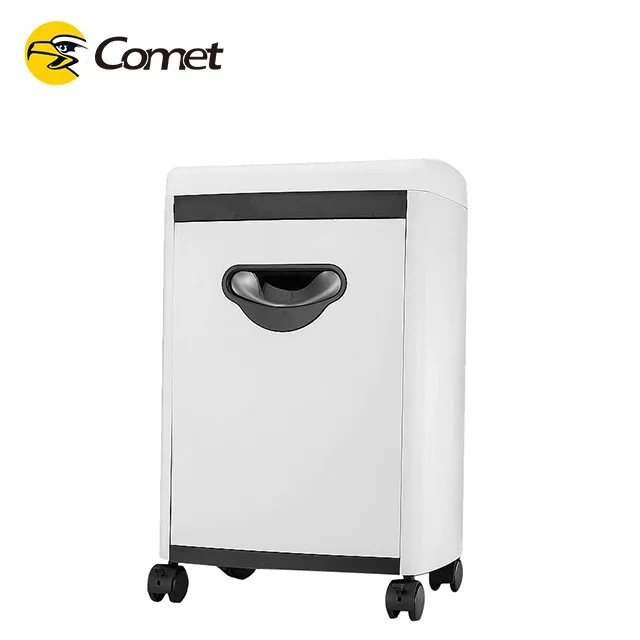 Mini Comet Commercial Home/Office Paper Shredder Cross-Cut Electric Source for Document & Card Shredding Manual Power