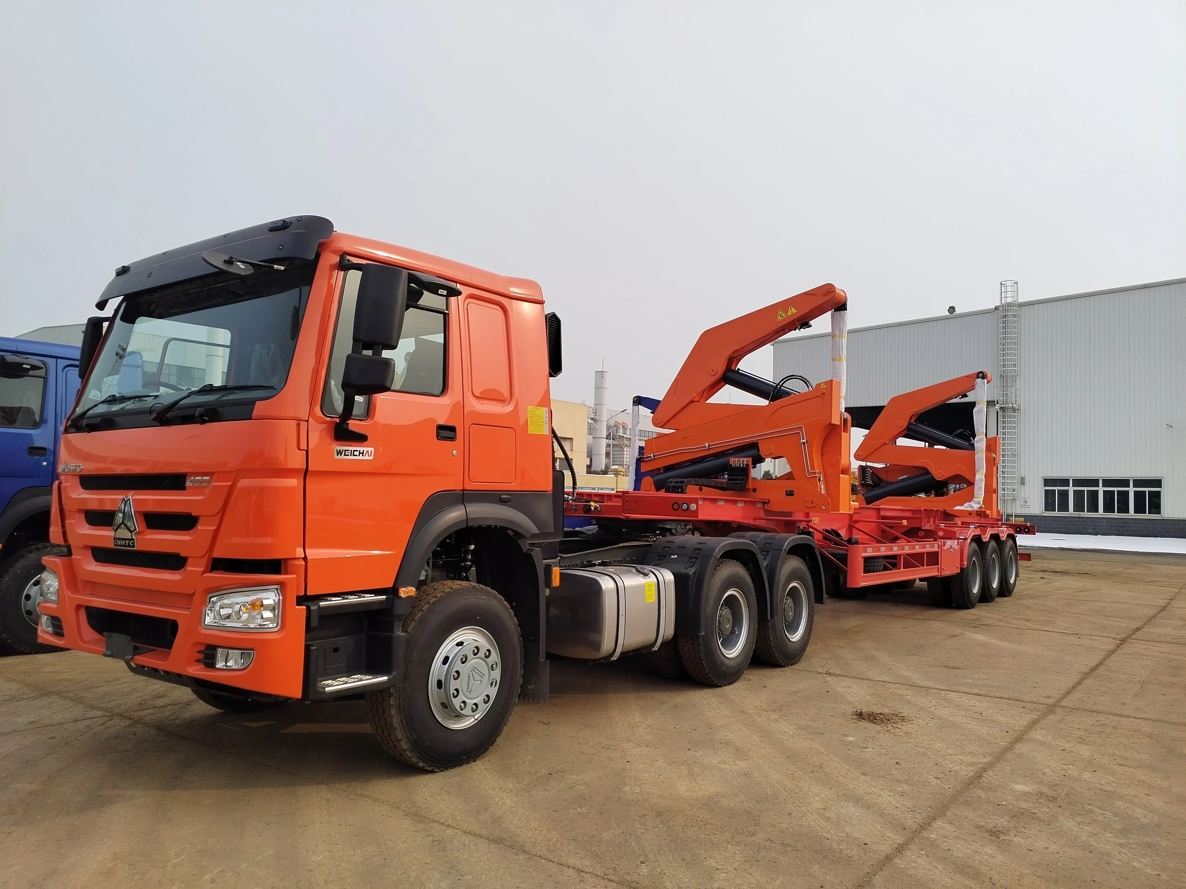 Factory supports customization side loader forklift 15 ton side lifter trailer