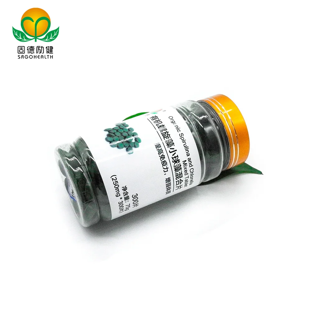 Most Popular Organic Spirulina& Chlorella Mixed Tablet