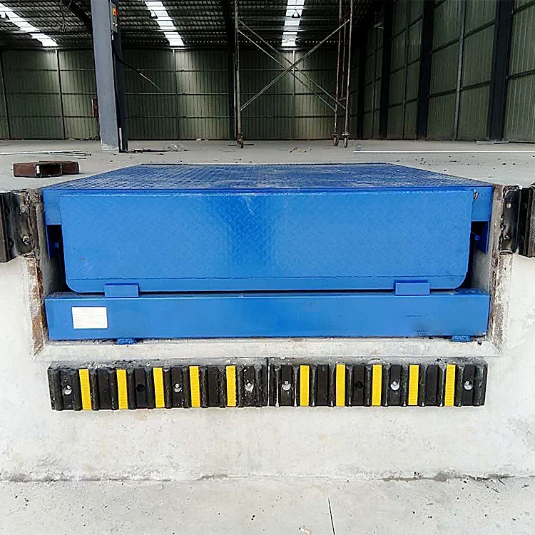 Customize colors loading and unloading platform fixed lip plate work platforms hydraulic smoothly mechanical dock leveler