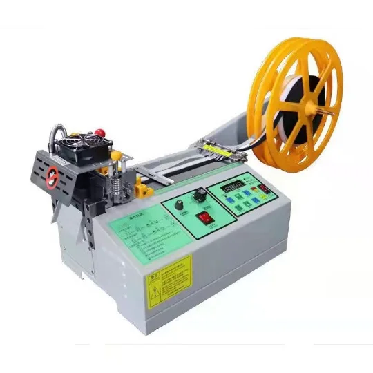 2024 398 model polyester webbing strap belt automatic elastic ribbon tape webbing cutting machine