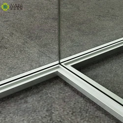 Модульная стеклянная перегородка для офиса с потолочным креплением