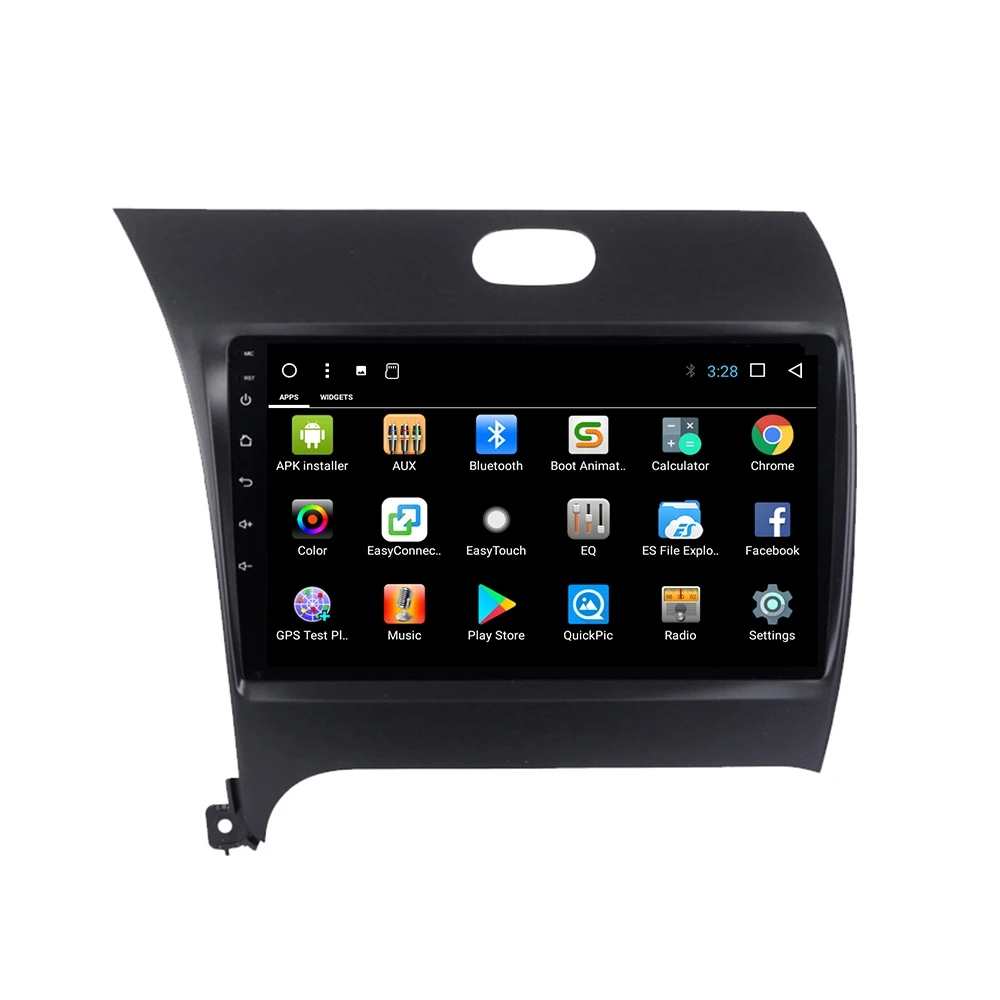 Android IPS Screen Car Radio 10.0 1din 9inch with Carplay Gps for Kia Cerato 2017 1din Slim Type Car Audio Player 2013-2016 16GB
