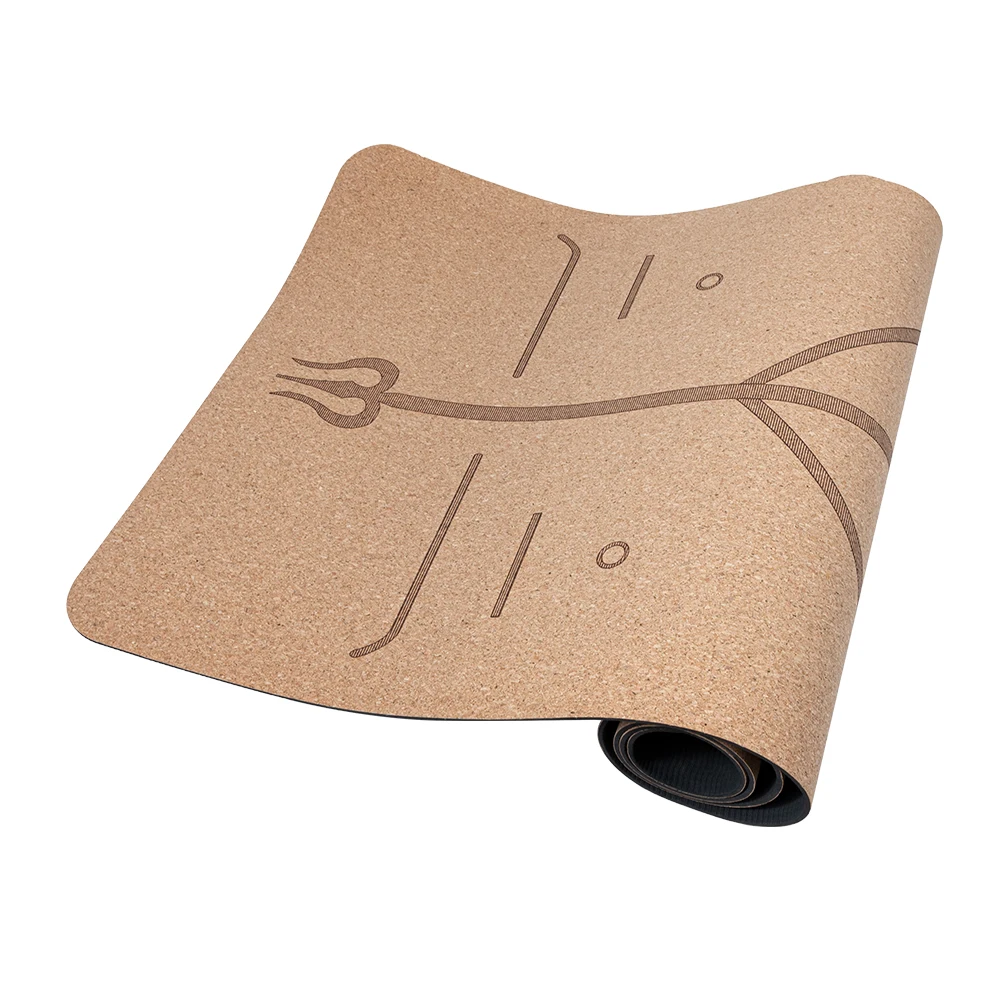  Eco Friendly Custom Logo Yoga Mat Anti Slip Buy Natural Cork Tpe Design Fitness No