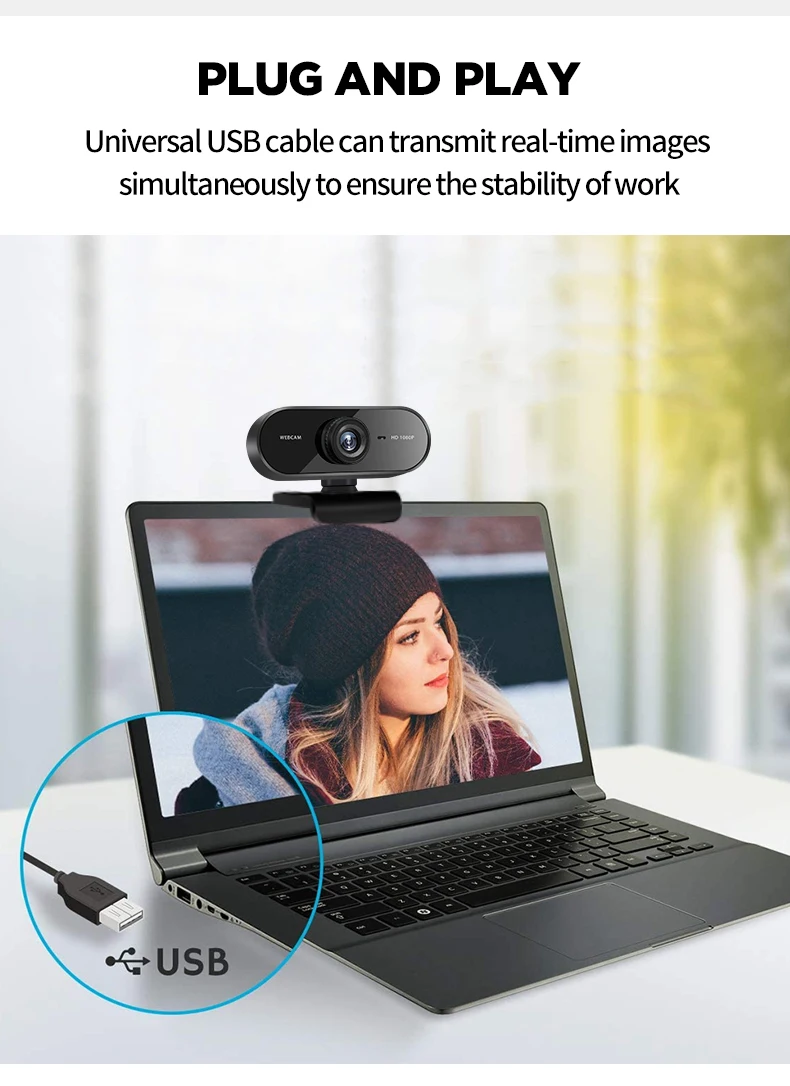  CMOS HD ROTATABLE WEBCAM LAPTOP WITH CONDENSER FOR LIVE