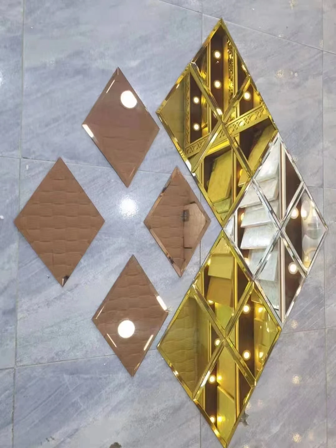 Glass tiles mirror tiles with self adhesive back tiles mirror wall stickers