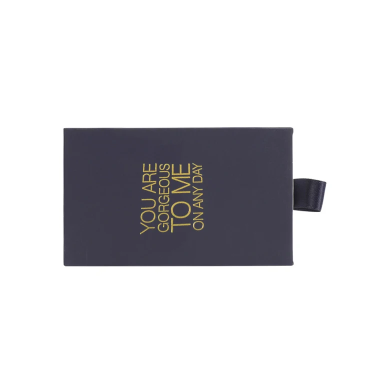 High Quality Hot Foil Stamping Logo Cardboard Sliding Drawer Box For Sunglass  Box Shipping