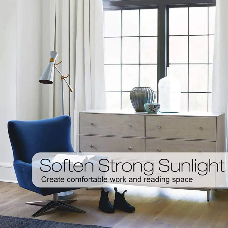 Heat Insulation Privacy Glass Sticker Bathroom Decorative Film White Frosted Window Film