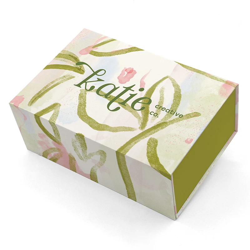MU Custom Logo Collapsible Rigid Cardboard Shoe Gift Folding Box With Magnetic Closure