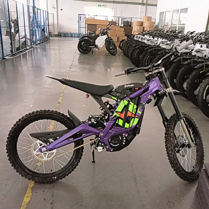 Surron electric dirtbike GERMANY Warehouse Delivery Purple 75KM/H dirtbike 60V 40Ah 6000W Surron Light Bee X Electric SurRon LBX