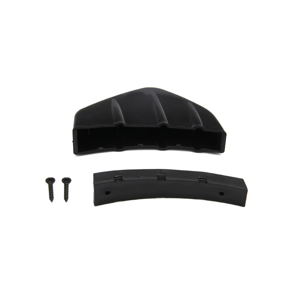 4pcs Car Modified Rear Bumper Diffuser Spoiler Black Shark Fins Aprons Sticker Universal