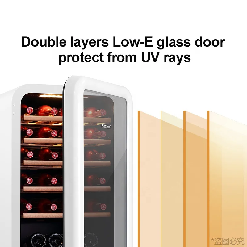  Винный мини-погреб в ретро стиле античный шкаф холодильник бочка стеклянная дверь охладитель вина