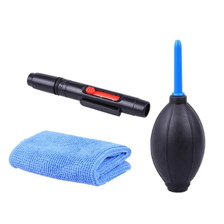 2023 Hot Selling Professional 3 in 1 Camera DSLR Screen Cleaning Kit Cleaning Cloth Lens Pen Air Blower Accessories Set