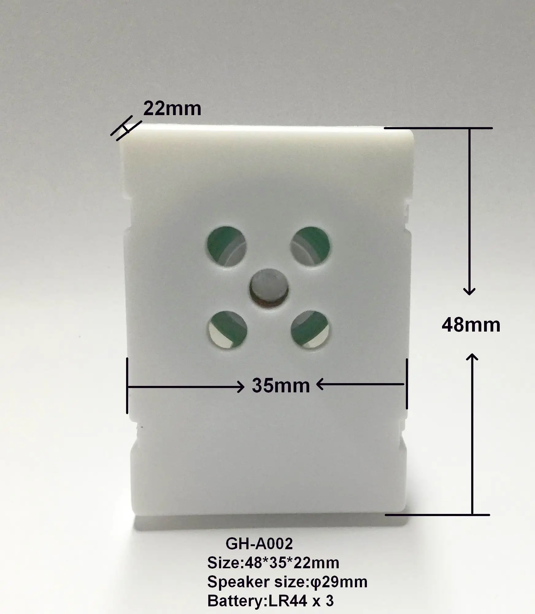 A012-programmable звук ic Датчик резонирующей коробки с внешним ключ мигающий светодиод