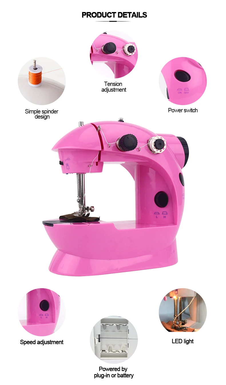 Factory Price Wholesale Handheld Mini Sewing Machine Mini Size Convenient Multi Function electric portable sewing machine