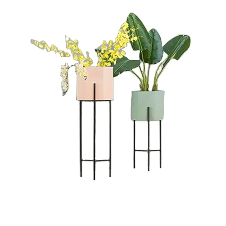 Wholesale Lavendre Flower Rack Flower Stand Nordic Wrought Indoor Flower Pot Rack Floor Plant Rack