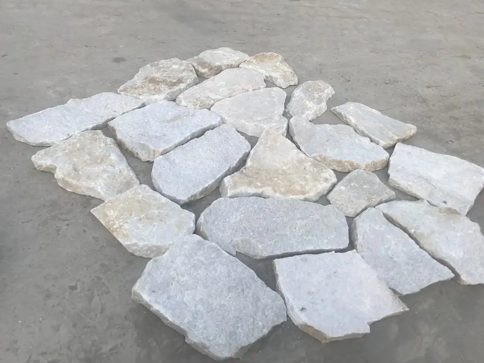 Завод Buff кварцит сухой стек каменная фанера натуральная культура внешний камень облицовка стен
