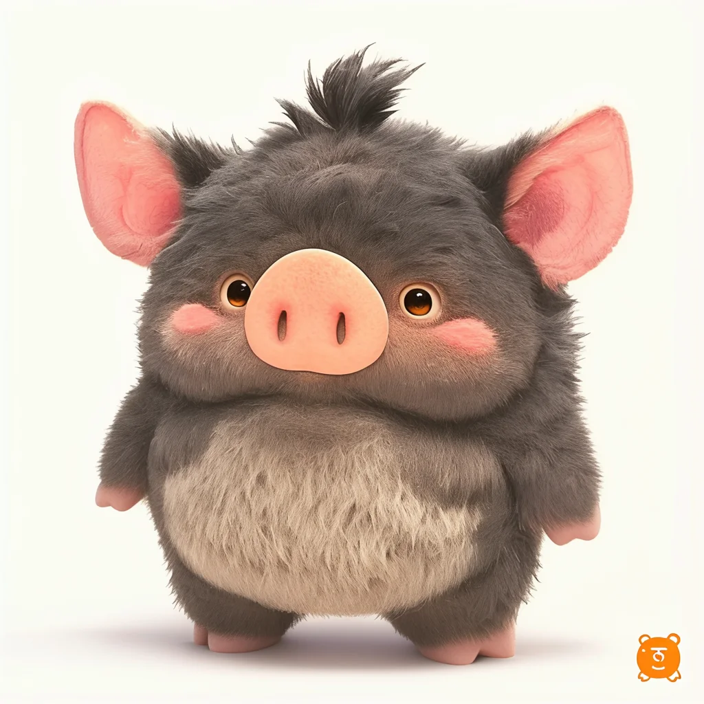 New Design Custom Hot Selling  Cartoon Pig Plush Toys Cute Plush Wild Boar Toy Soft Anime Stuffed Animal Toys
