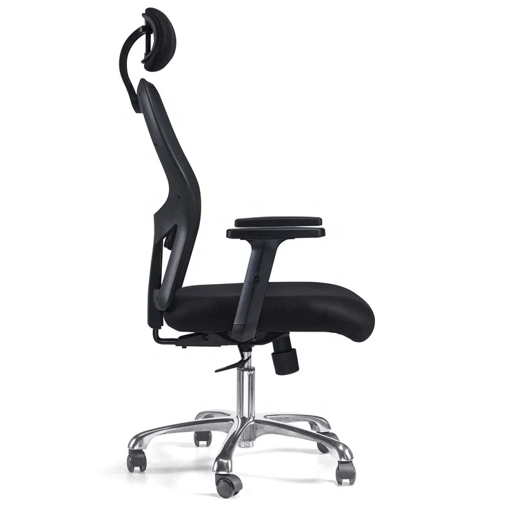 Black Color Manager Staff High Back Mesh Seat Ergonomic Office Chair