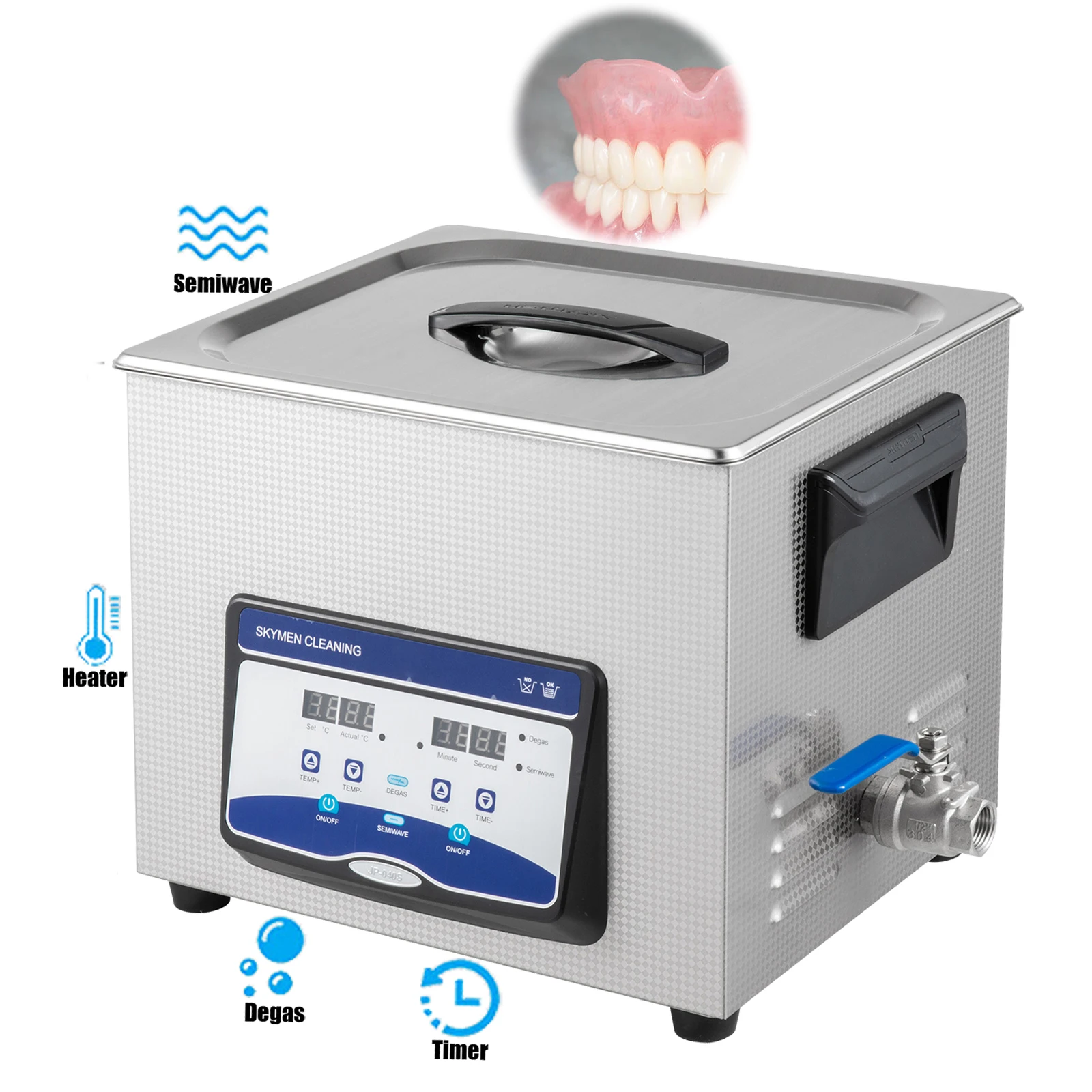 Ультразвуковой очиститель зубов, 10 л, цифровой ультразвуковой очиститель, австралийская/Американская Вилка для оптических магазинов