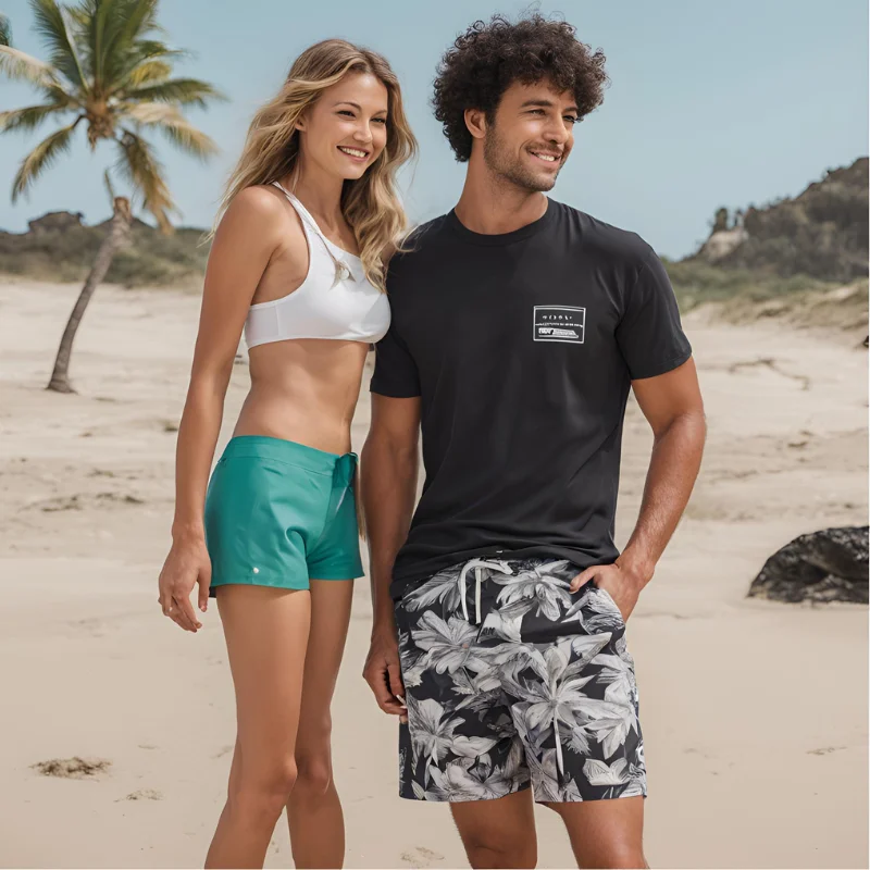 Factory Customized Logo Men Summer Loose Breathable Beachwear Wholesale Plus Size Trunks Swimming