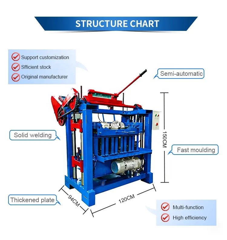small invest brick making machine popular model 4-35A brick making machinery best selling
