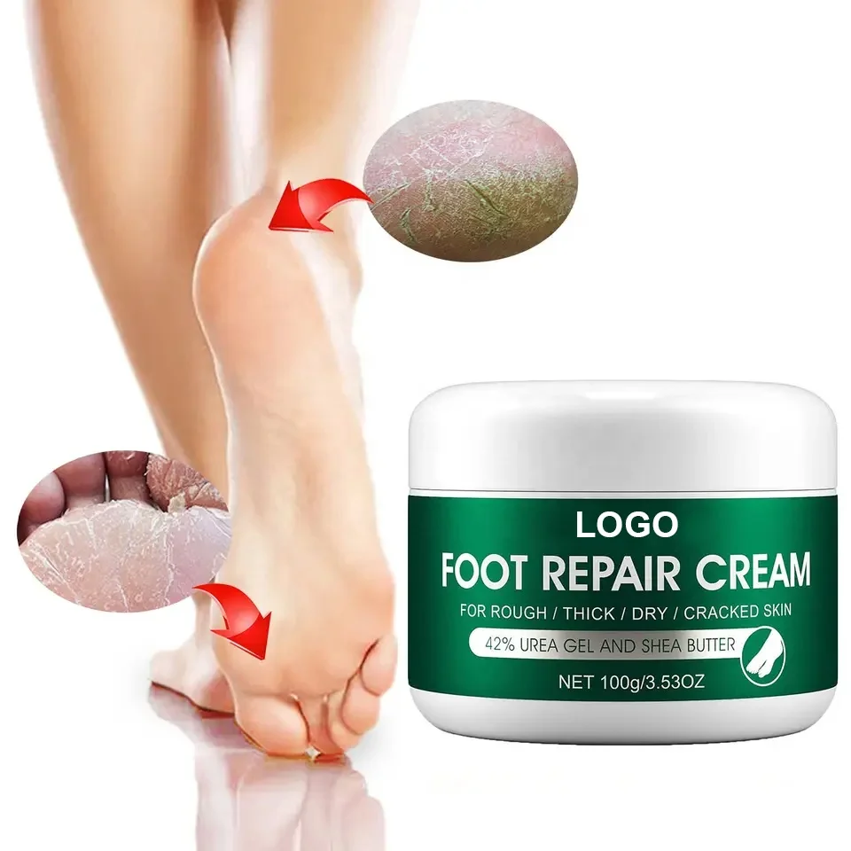 Low MOQ Custom Logo Organic Foot Care Remove Dead Skin Repair Foot Repair Cream For Cracked Heels