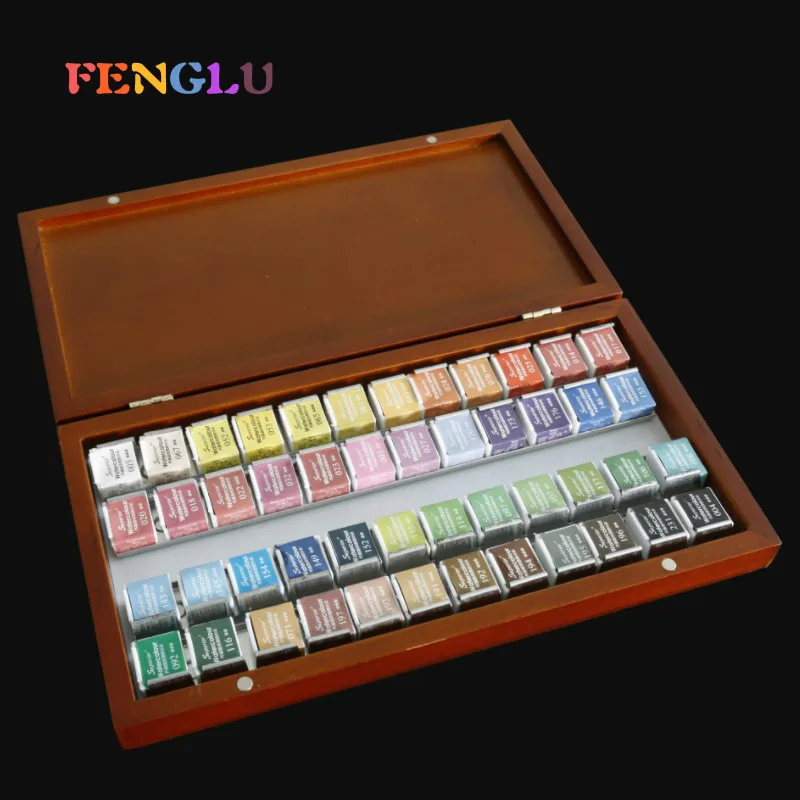 48 colors solid watercolor paint aritst