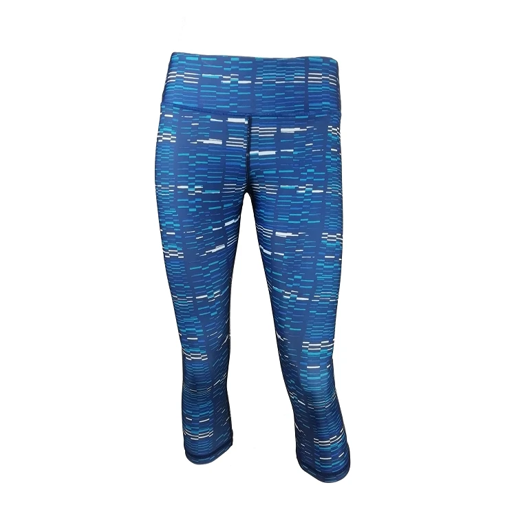
Printed Polyester Spandex Womens Leggings Sportswear Apparel Stock 