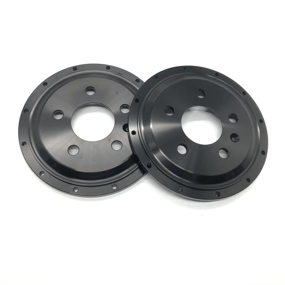 Jekit customized the aluminum center hats for the front wheel 362x32 brake disc of the BMW-F10 car