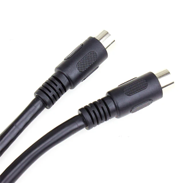 S Terminal Male and Female Shield Extension Cable 8PIN DIN to Plug  AUX Audio Video Cable
