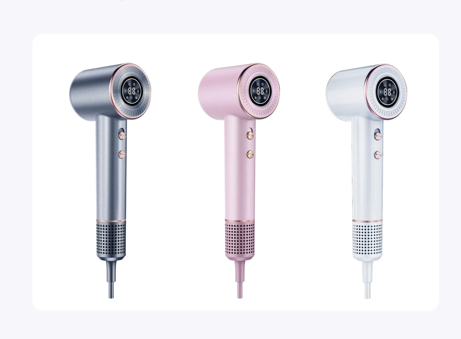 Fashion Design Constant Temperature Control LED Screen Display Hair Care Hair Dryer
