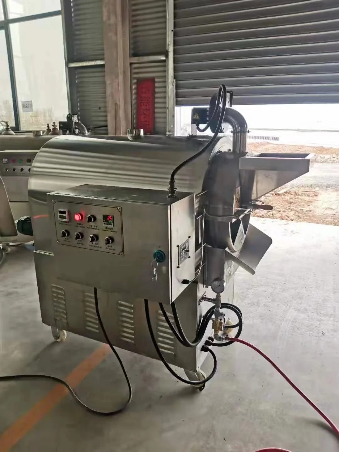 Automatic Cacao Processing Equipment Cocoa Bean Roasting Machine Cocoa Bean Making Machine