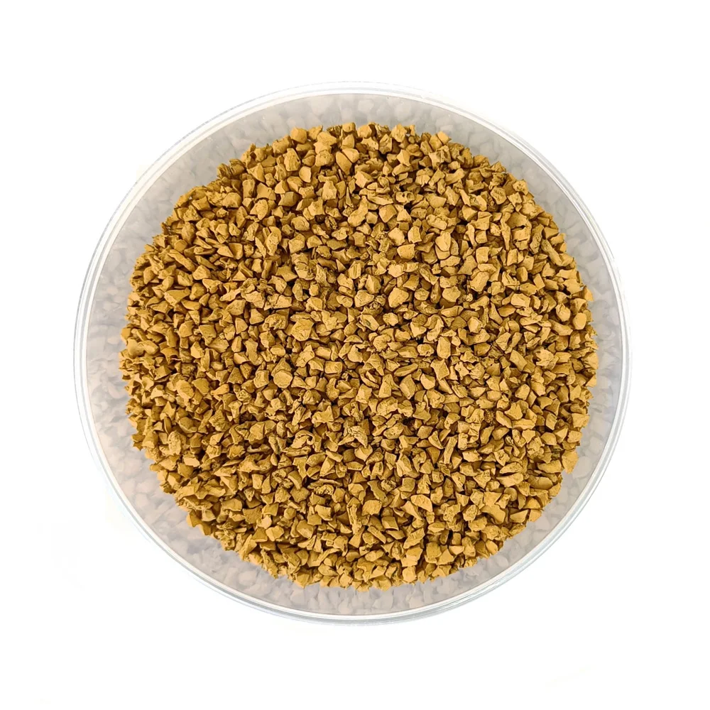 Good quality all-weather colored rubber granules painting according RAL catalogue reliable supplier bulk sale crumb rubber